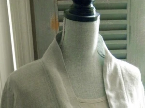 Neu mit Etikett Flachsjacke und ärmelloses Oberteil, 1G hellmoosgrün - Bild 1 von 10