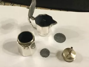 MINIATURE SOLID SILVER ESPRESSO MOCHA WITH MOVING PARTS.Gr. 79.50 - Picture 1 of 12