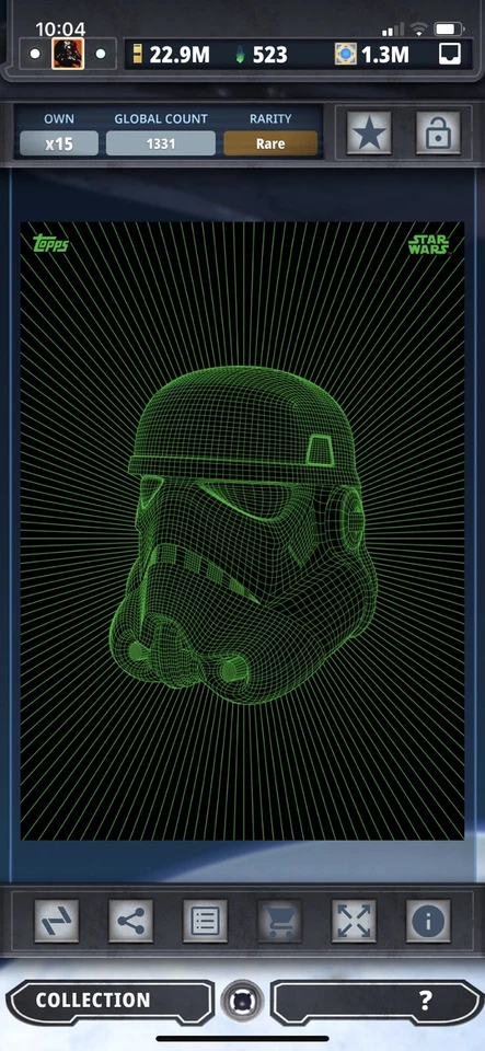 Topps Star Wars Digital Card Green Intergalactic Stormtrooper Insert Award - Image 1 of 1
