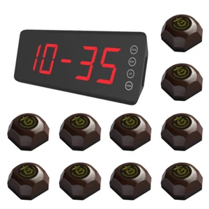 SINGCALL Wireless Nurse Calling Pager Systems,10 Waiter Bells,1 Screen Receiver - Picture 1 of 11