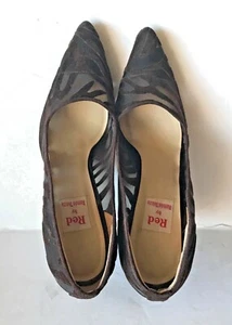 Red By Ramon Tenza Semi Sheer High Heels ~ 7.5 M ~ Dark Seal Brown - Picture 1 of 4