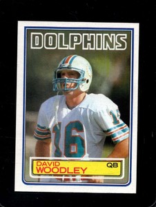 1983 TOPPS #323 DAVID WOODLEY EXMT DOLPHINS DP *X74753