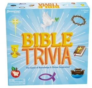 Bible Trivia by Pressman - The Game of Knowledge & Divine Inspiration - Picture 1 of 2