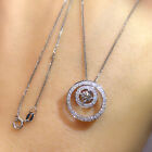 925 Silver Cubic Zirconia Necklaces Pendants For Women Elegant Wedding Jewelry