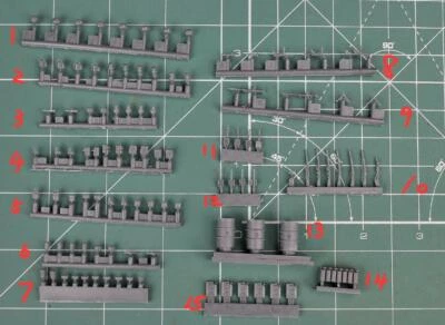 1/72 Resin Kits WWII German Equipment (1 Big Set) For Soliders Tanks and Trucks - Image 1 of 2