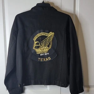 Blk Denim Biker Jacket Men's Sz XL “Gold Wing Road Riders” GWRRA Texas Chapter - Picture 1 of 9