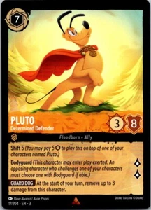 Disney Lorcana Pluto - Determined Defender Into the Inklands Free Shipping! - Picture 1 of 1