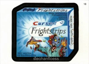 Topps Wacky Packages 2006: pegatina totalmente nueva serie 3 #18 tiras de miedo maldecidas - Imagen 1 de 1