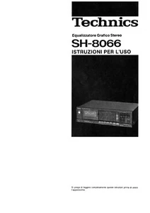 TECHNICS SH-8066 SH 8066 - EQUALIZZATORE - MANUALE ISTRUZIONI USO - Italiano - - Bild 1 von 1