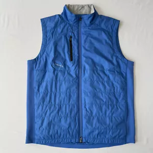 Chaleco Zero Restriction Cremallera Completa Para Hombres Grande Azul Luz Cortavientos Primaloft Golf - Imagen 1 de 10
