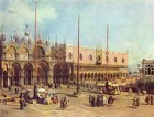 San Marco Square (Venice) by Canaletto Fine Giclee Oil Painting