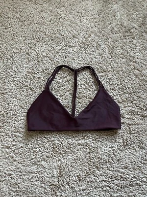 Top de bikini MIKOH Uluwatu con correa en T para mujer en borgoña profundo talla GRANDE Foto 1 de 4