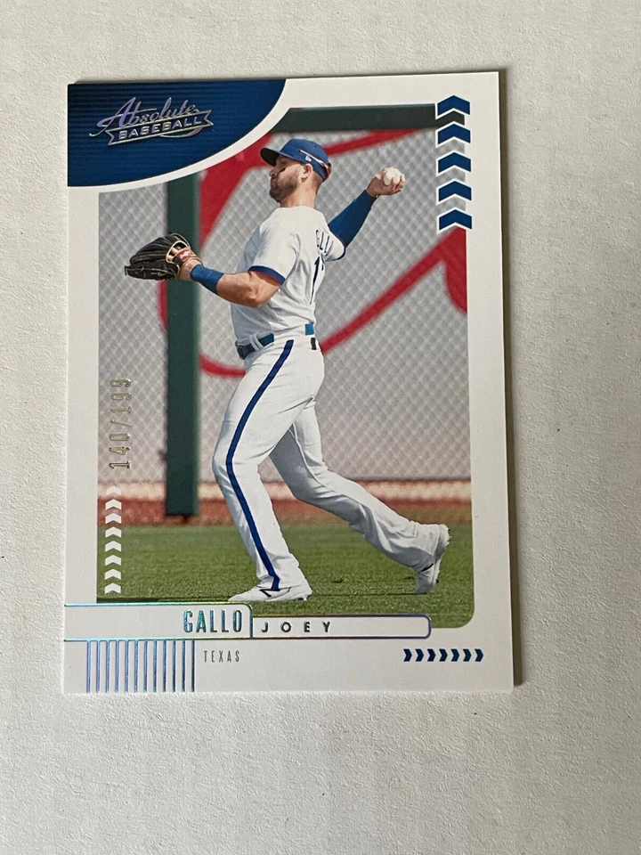 Joey Gallo 2020 Absolute Baseball #99 Silver Parallel /199 Texas Rangers - Image 1 of 1