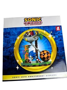 NEU versiegelt Sonic the Hedgehog 30th Anniversary Diorama Statue mit Dr. Robotnik - Bild 1 von 4