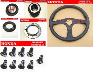 HONDA OEM NSX NSX-R NA1 NA2 MOMO RED Leather Steering Wheel Full Set JDM - Bild 1 von 2