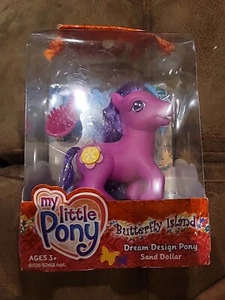 My Little Pony MLP 2003 G3 Butterfly Island Sand Dollar pink purple - Picture 1 of 4