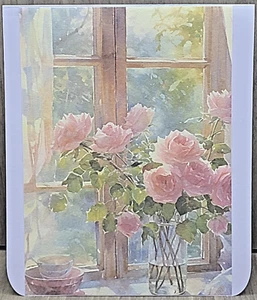 Lavendar Note Cards & Envelopes Set of 4 Butterflies, pagoda, peonies, and more - Picture 1 of 5