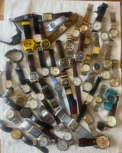 LOT 5/8  Collection of Wristwatches for Spares or Battery Repairs. An Assortment - Picture 1 of 10