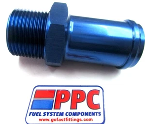 Push on hose barb fitting 3/4" NPT to-12 an Hose grade 6061t6 Blue anodized Alum - Imagen 1 de 1
