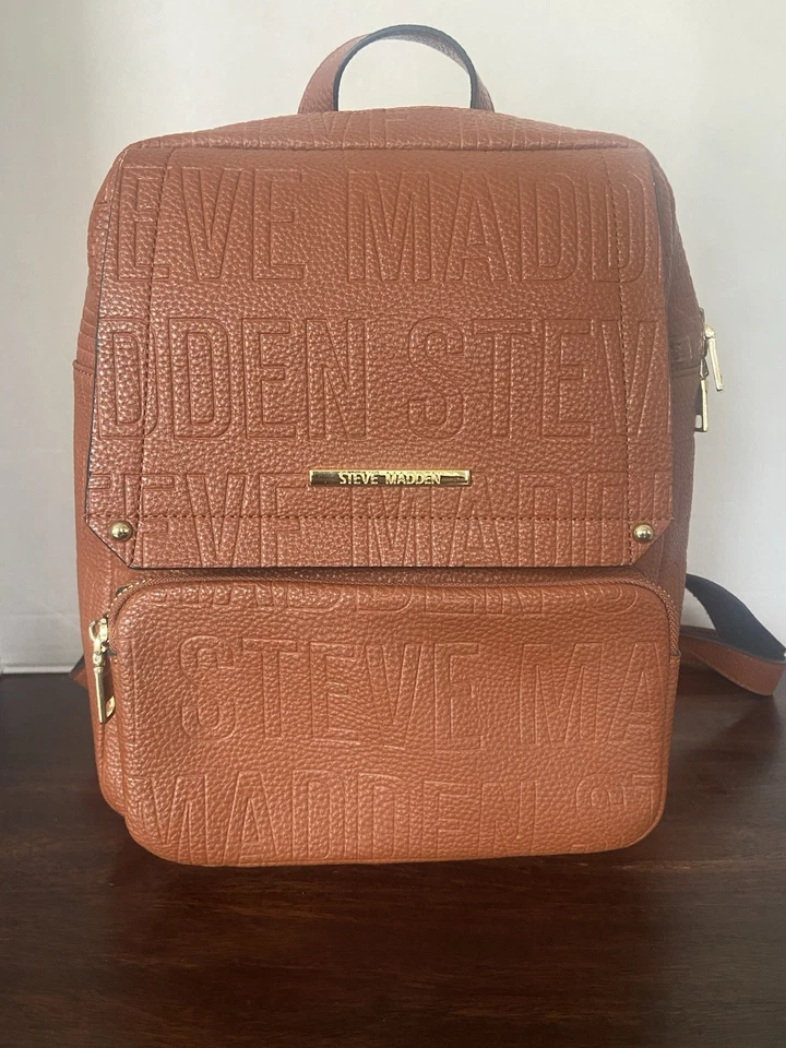 Mochila ajustable Steve Madden marrón Foto 1 de 4