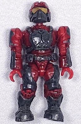 MEGA BLOKS CONSTRUX Halo UNSC Marine Red Mini Figure From Blind Bag Series 1 - Image 1 of 4