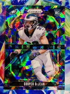 Cooper DeJean Prizmatic Green Prizm Rookie Card #6 - 2024 Panini Prizm RC - Foto 1 di 2
