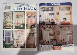 Sewing Patterns Curtains & Valances Simplicity & Butterick Uncut Fast & Easy - Picture 1 of 5