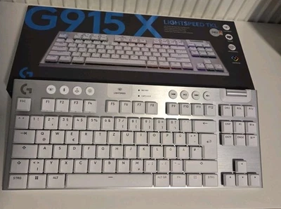 LOGITECH G915 X LIGHTSPEED TKL, Gaming-Tastatur, kabellos, Weiß ***wie neu*** - Bild 1 von 4