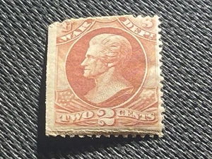 Antigua estampilla de Estados Unidos Scott #O84 Jackson ingresos de guerra como nueva con bisagras CV $230,00 - Imagen 1 de 2