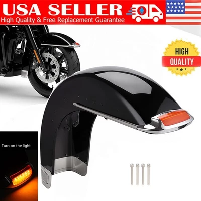 Front Fender Assembly For Harley Touring Electra Tri Glide Road King FLHR 14-24 Foto 1 de 4