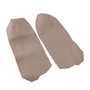 Cubierta de reposabrazos de paneles de puerta de cuero beige tostado 2 piezas para Toyota Prius 2004-2009 - Imagen 1 de 5