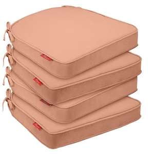 Peach Foam 19x19 Set of 4 Chair Cushions For Outdoor Patio Furniture Clearance - Picture 1 of 7