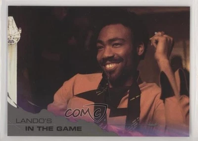 2018 Topps Star Wars: Solo Black Lando Calrissian Donald Glover #71 6d7 - Image 1 of 3