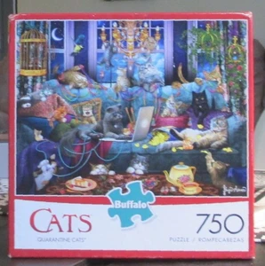 GATOS CUARENTENA - GATOS - Completo - PUZZLE JUEGOS BÚFALOS - Imagen 1 de 2