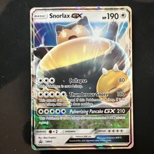 Pokemon Snorlax GX 2016 Full Art Ultra Rare Black Star Promo Holo Card SM05 - Picture 1 of 7