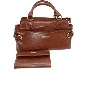 Rosetti Satchel Handbag Brown Purse With Matching Wallet - Picture 1 of 16