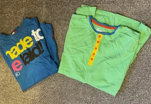 2 Men's 100 % Cotton T-Shirt - Size M. 1 Lee Cooper Green & 1 Blue Sleezeball - Picture 1 of 12
