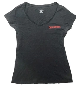 True Religion Damen T-Shirt S|P schwarz und rot Logo - Bild 1 von 5