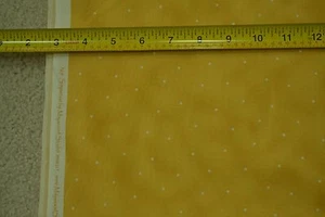 18" Long, White Dots on Gold Quilt Cotton, Maywood Studio/"Simpatico", M6959 - Picture 1 of 6