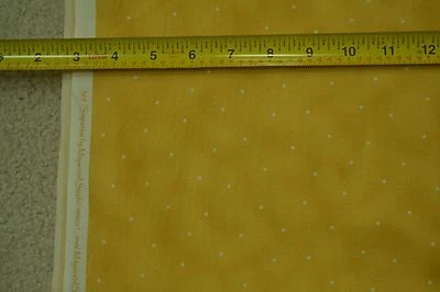 18" Long, White Dots on Gold Quilt Cotton, Maywood Studio/"Simpatico", M6959 - Image 1 of 4