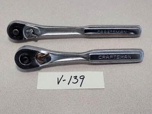 Lot of 2 Craftsman 38” Drive Ratchets VH-44811, 44808 D-AD Quick Release (139 - Picture 1 of 17