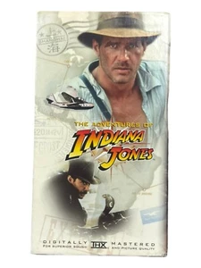 The Adventures of Indiana Jones Trilogy (VHS, 1999) Harrison Ford Spielberg - Picture 1 of 6
