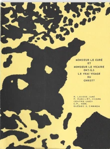 1972 LIVRE M. LE CURÉ ET M. LE VICAIRE ONT-ILS LE VARI VISAGE DU CHRIST-R.LAVOI - Picture 1 of 1