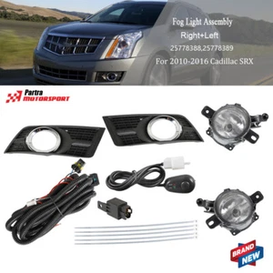 Conjunto de luces antiniebla de parachoques delantero para Cadillac SRX 10-16 con cable + 9006 bombillas derecha + izquierda - Imagen 1 de 11