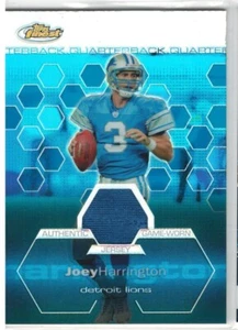 Tarjeta Jersey Topps Finest Joey Harrington 2003 refractor # 153/199 juego usada - Imagen 1 de 2