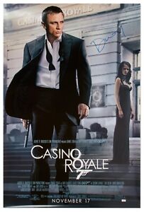Affiche Casino Royale signée Daniel Craig célèbre authentique COA