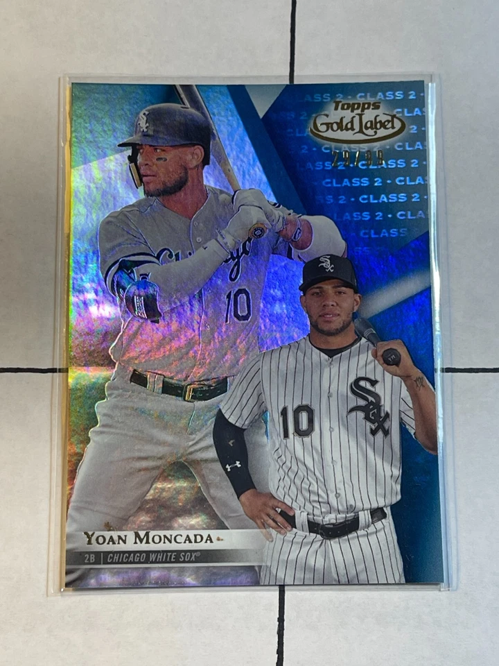Yoan Moncada 2018 Topps Gold Label Blue Foil SP #ed /99 White Sox #34 - Image 1 of 2