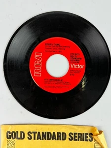 Perry Como - Seattle / It's Impossible 7" VG+ Vinyl 45 RCA 447-0858 USA - Picture 1 of 3