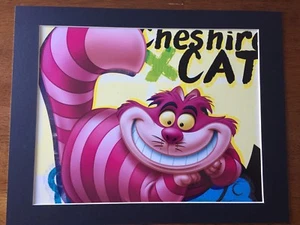 GATTO CHESHIRE ~ ALICE NEL PAESE DELLE MERAVIGLIE ~ 11x14 stampa tappetino ~ UN SORRISO MALIZIOSO ~ NUOVO - Foto 1 di 1