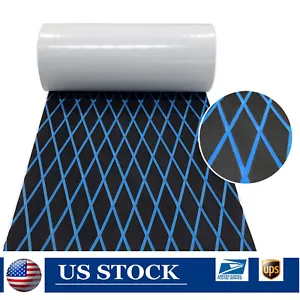 Black Blue EVA Foam Boat Flooring Nonslip Teak Decking Sheet Floor Mat | Diamond - Picture 1 of 19